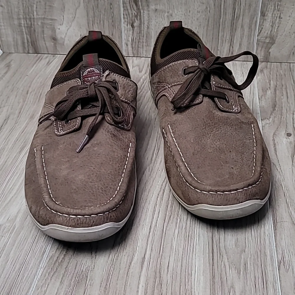 Margaritaville Men's Leather Lace Up Boat Shoe Size 12/ 12.5